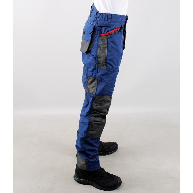 Pantalon de travail CREUSET avec poches volantes amovibles Cobalt - LMA