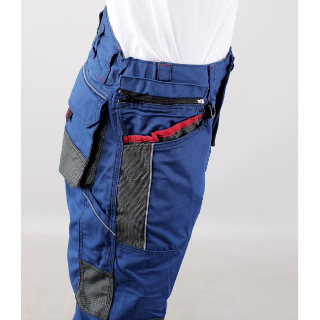Pantalon de travail CREUSET avec poches volantes amovibles Cobalt - LMA
