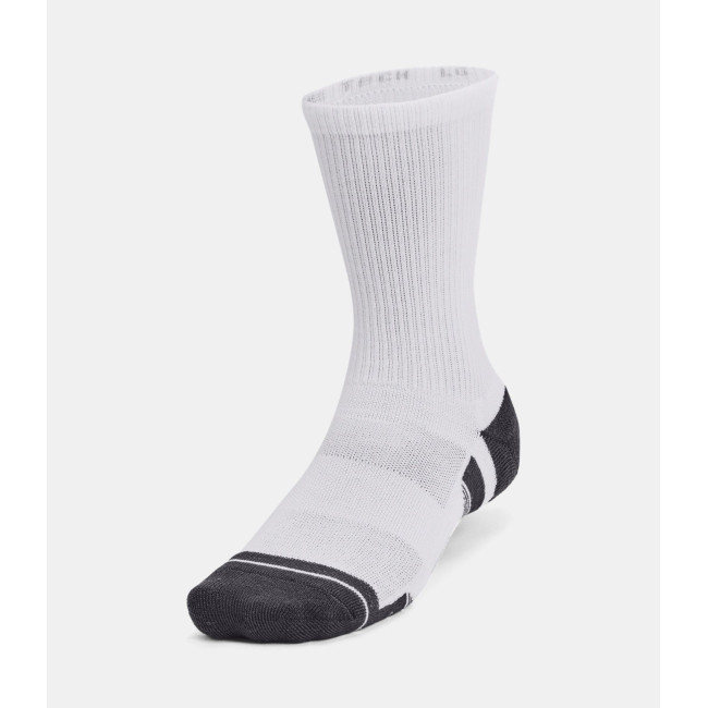 Lot de 3 paires de chaussettes UA Performance Tech Crew - Blanc - Under Armour