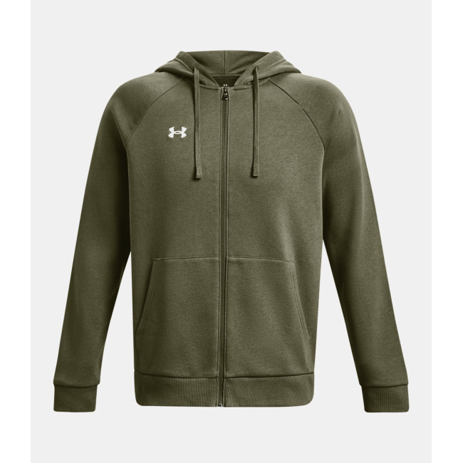 Sweat à capuche Full-Length homme UA Rival - Vert Olive - Under Armour