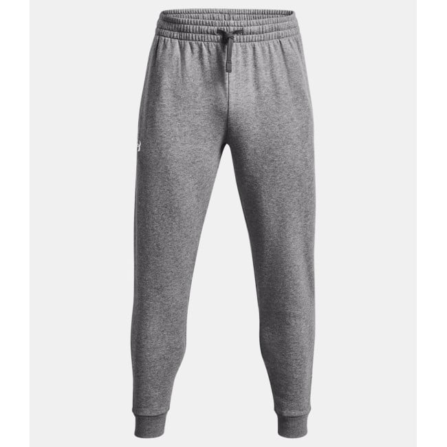 Jogging polaire homme UA Rival - Gris Chiné / Blanc - Under Armour