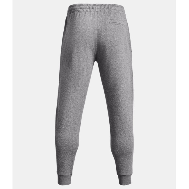 Jogging polaire homme UA Rival - Gris Chiné / Blanc - Under Armour