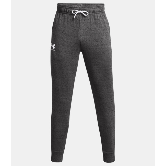 Jogging heren UA Rival Terry - Grijs Gemêleerd / Wit - Under Armour