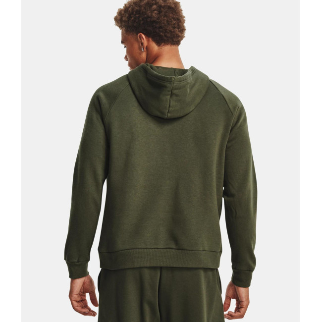 Fleece hoodie heren UA Rival Logo - Olijfgroen - Under Armour