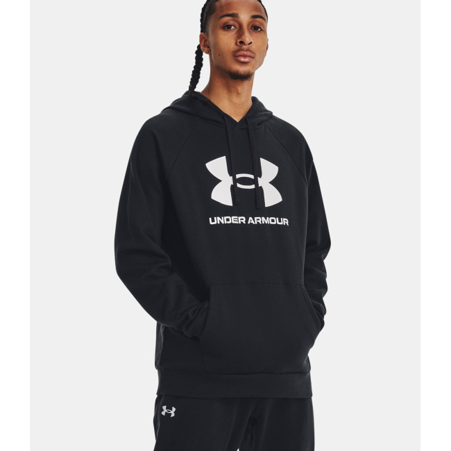 UA Rival Logo Fleece-Hoodie Herren - Schwarz - Under Armour