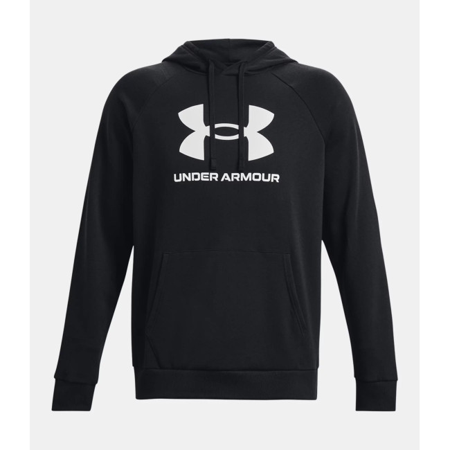 Fleece hoodie heren UA Rival Logo - Zwart - Under Armour
