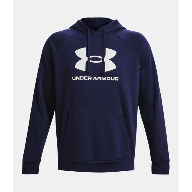 Hoodie polaire homme UA Rival Logo - Bleu Marine - Under Armour