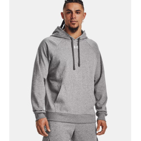 UA Rival Fleece-Hoodie Herren - Grau meliert / Weiß - Under Armour