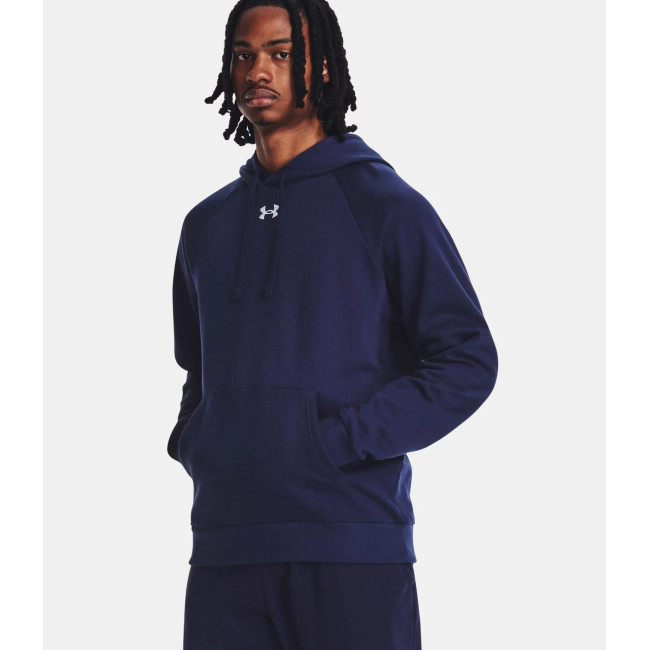 Hoodie polarowa męska UA Rival - Granatowa - Under Armour