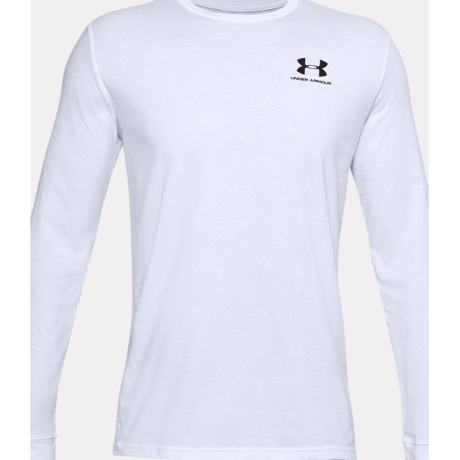 Haut à manches longues UA Sportstyle logo poitrine gauche - Blanc - Under Armour