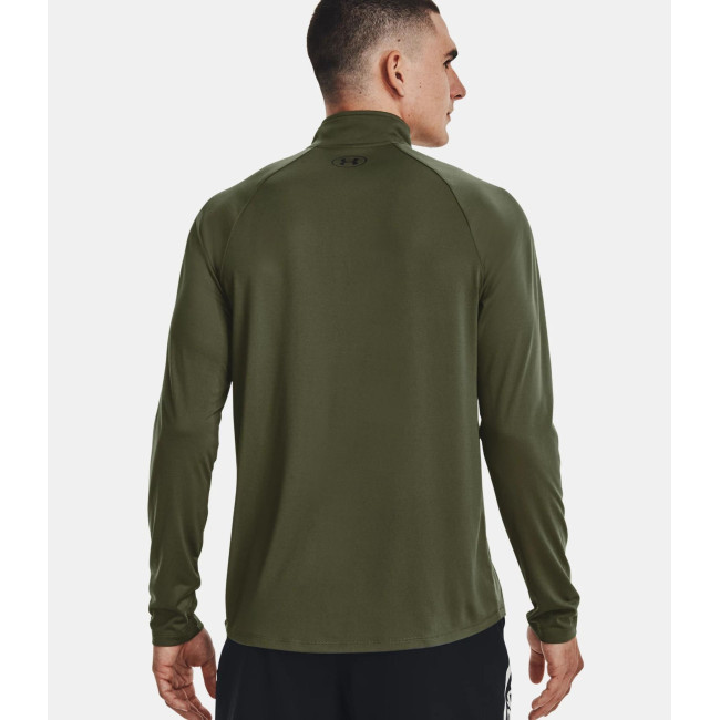 Longsleeve shirt met ½ rits UA Tech™ voor heren - Olijfgroen - Under Armour