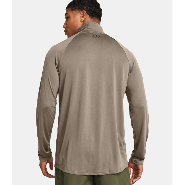 Haut à manches longues et ½ zip UA Tech™ pour homme - Taupe - Under Armour