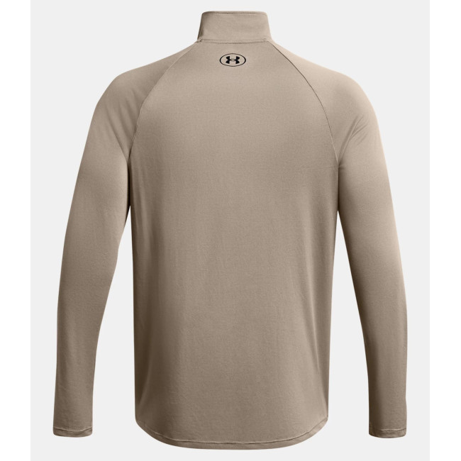 Koszulka z długimi rękawami i ½ zamkiem UA Tech™ dla mężczyzn - Taupe - Under Armour
