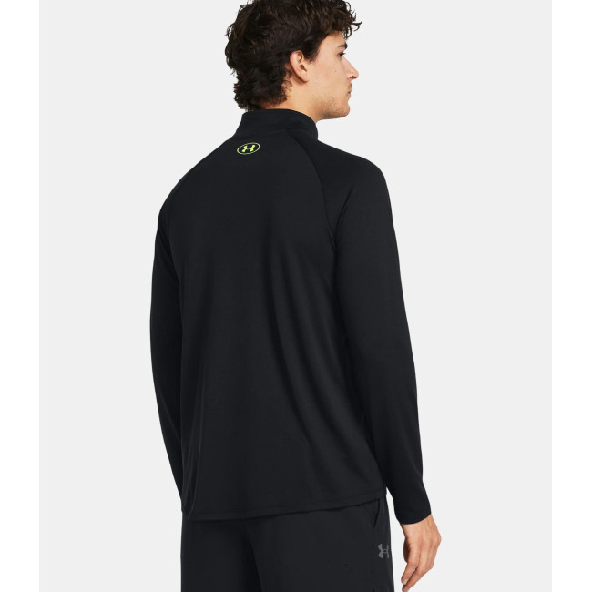 Haut à manches longues et ½ zip UA Tech™ pour homme - Noir / Jaune - Under Armour