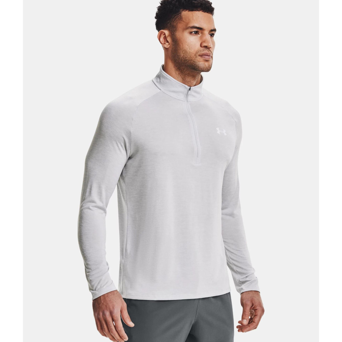 Men's UA Tech™ ½ Zip Long Sleeve Shirt Halo Gray Under Armour