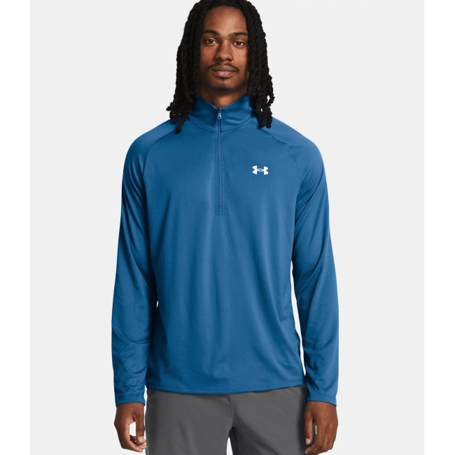 UA Tech™ Langarm-Shirt mit ½ Reißverschluss für Herren - Photon Blau - Under Armour