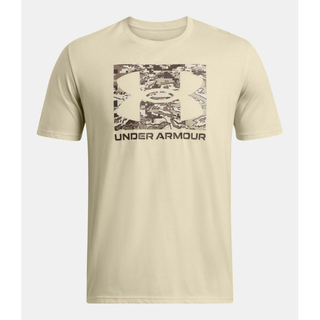 Korte mouwen shirt UA ABC Camo Boxed Logo voor heren - Khaki - Under Armour
