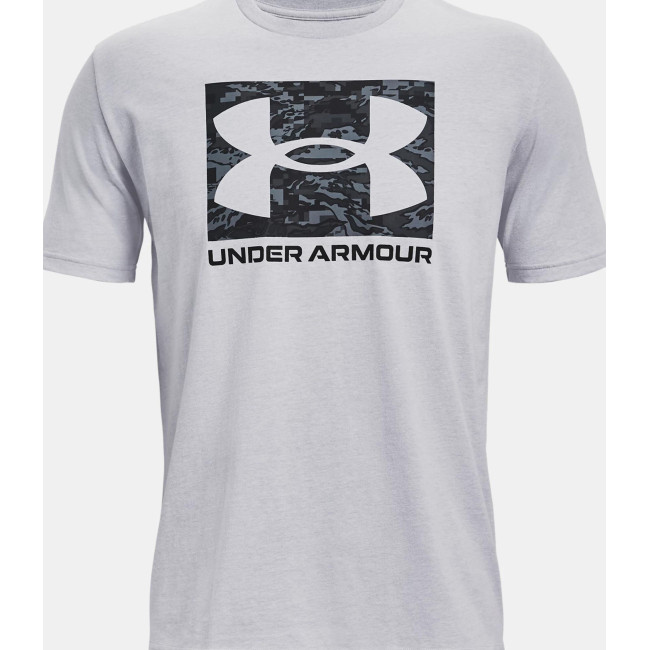 UA ABC Camo Boxed Logo Kurzarm-Shirt für Herren - Grau - Under Armour