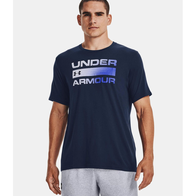 Haut à manches courtes griffé UA Team Issue - Bleu Marine - Under Armour
