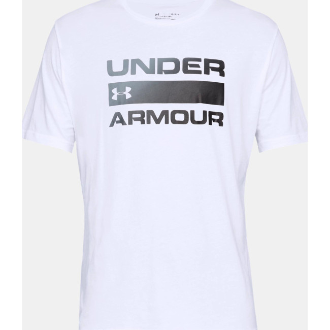 UA Team Issue Kurzarm-Oberteil mit Logo - Weiß - Under Armour