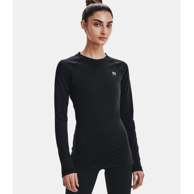UA Authentics hoge kraag top voor dames - Zwart - Under Armour