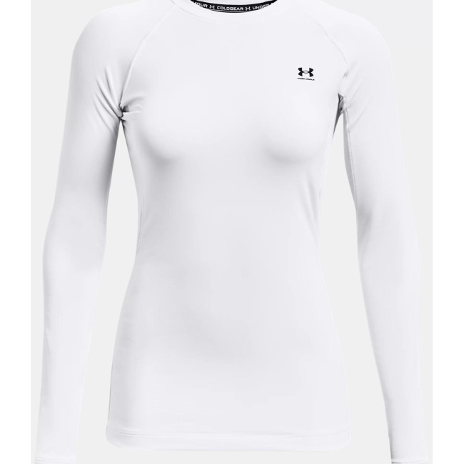 Haut à col ras du cou UA Authentics pour femme - Blanc - Under Armour