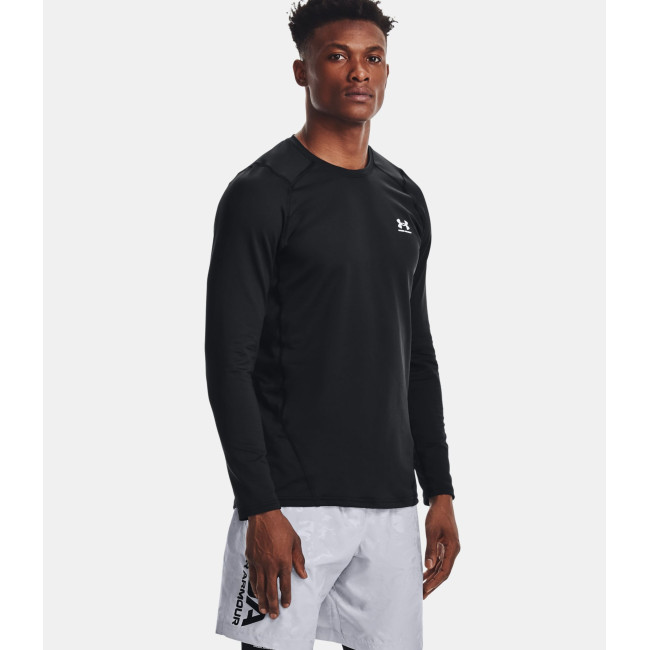 Haut à col ras du cou ajusté ColdGear® Armour pour homme - Noir - Under Armour