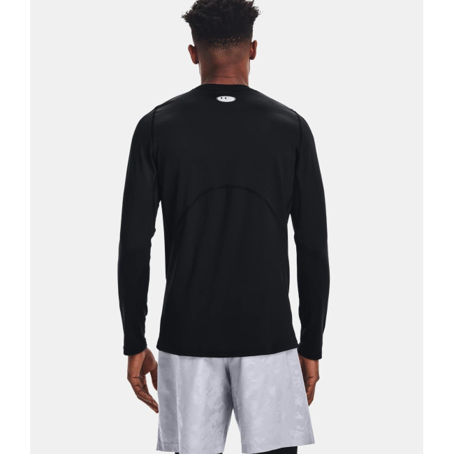 Enganliegendes ColdGear® Armour Rundhals-Oberteil für Herren - Schwarz - Under Armour