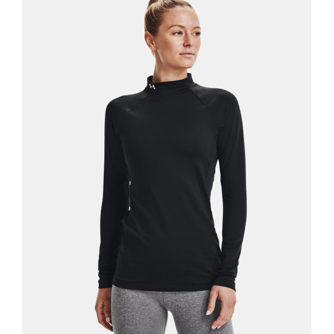 UA Authentics Damen-Shirt mit Stehkragen - Schwarz - Under Armour