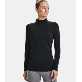 Koszulka z wysokim kołnierzem UA Authentics dla kobiet - Czarny - Under Armour