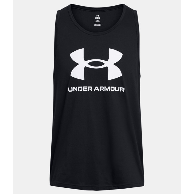 Koszulka bez rękawów męska UA Sportstyle Logo - Czarna - Under Armour