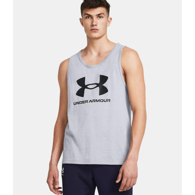 Débardeur homme UA Sportstyle Logo - Gris Acier - Under Armour