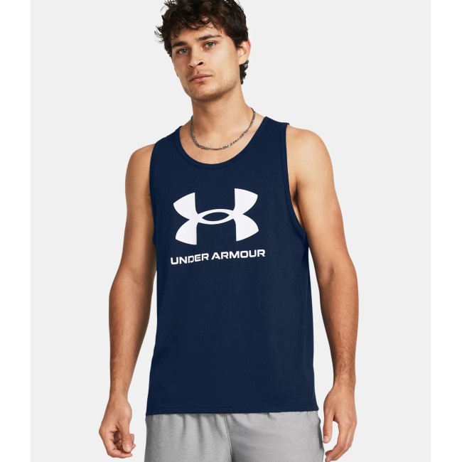 UA Sportstyle Logo Herren Tank Top - Marineblau - Under Armour