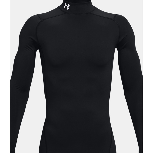 ColdGear® Armour Kompressions-Baselayer mit Stehkragen für Herren - Schwarz - Under Armour