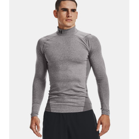 ColdGear® Armour Kompressions-Baselayer mit Stehkragen für Herren - Holzkohlengrau / Schwarz - Under Armour