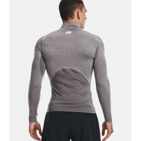 Baselayer de compression à col montant ColdGear® Armour pour homme - Gris Charbon / Noir - Under Armour