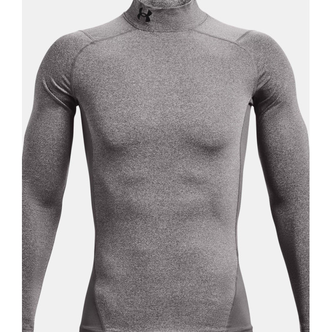Baselayer de compression à col montant ColdGear® Armour pour homme - Gris Charbon / Noir - Under Armour