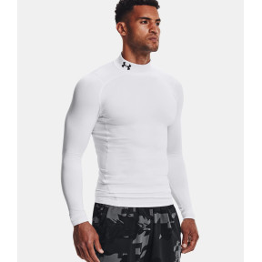 Baselayer de compression à col montant ColdGear® Armour pour homme - Blanc - Under Armour