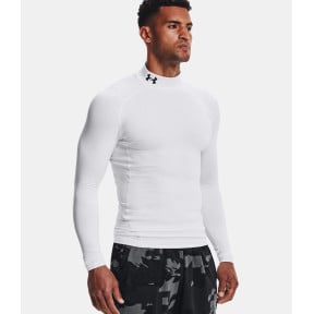 Baselayer de compression à col montant ColdGear® Armour pour homme - Blanc - Under Armour