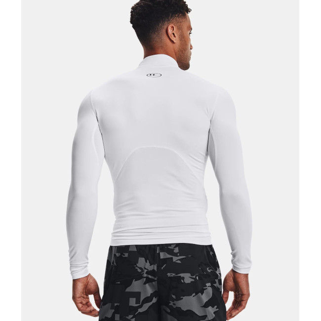 Compressie baselayer met hoge hals ColdGear® Armour voor heren - Wit - Under Armour