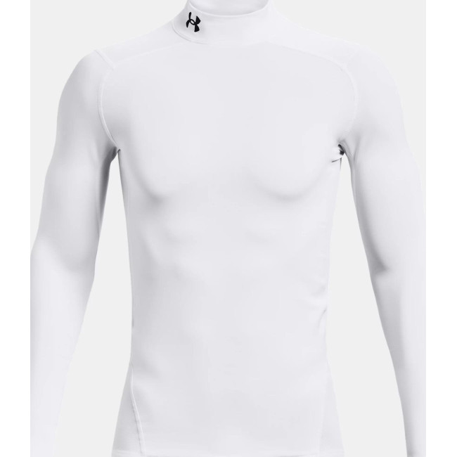 Baselayer de compression à col montant ColdGear® Armour pour homme - Blanc - Under Armour