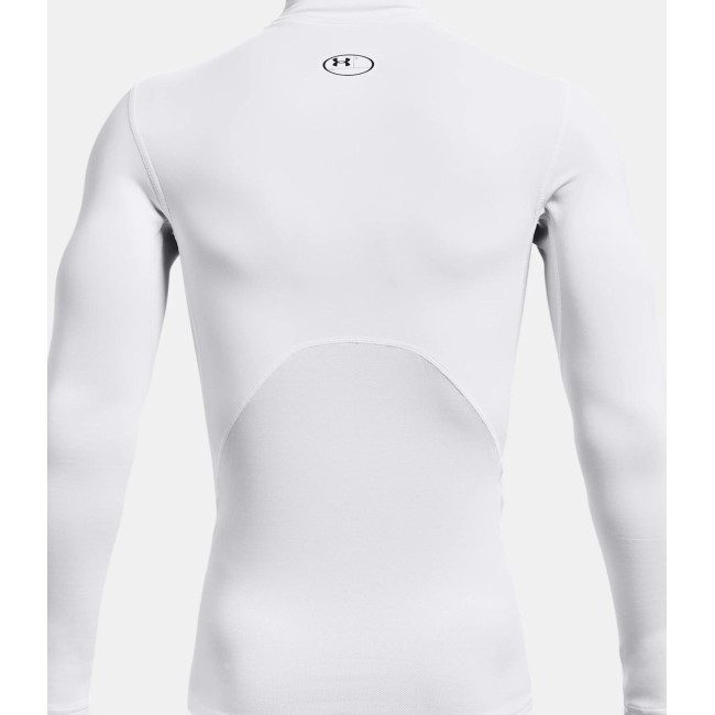 Baselayer de compression à col montant ColdGear® Armour pour homme - Blanc - Under Armour