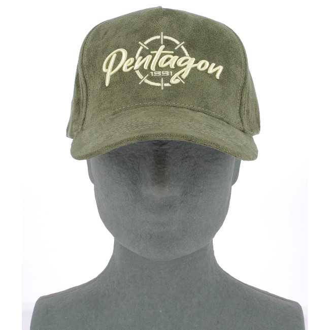 Casquette en velours Liam Vert Olive - Pentagon