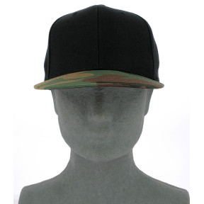 Classic Snapback 2-Tone Camo Kappe schwarz/camo grün - Flexfit