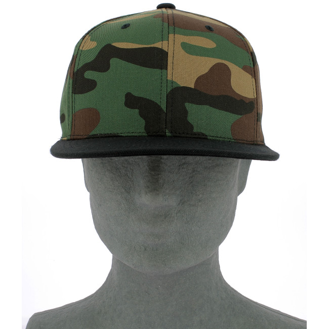 Snapback Pet Classic 2-Tone Camo groen camo/zwart - Flexfit