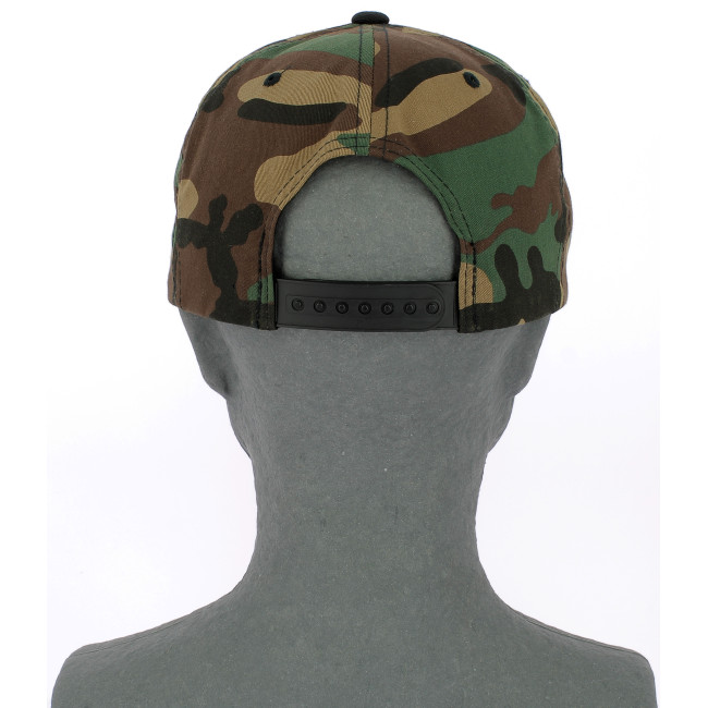 Casquette Classic Snapback 2-Tone Camo vert camo/noir - Flexfit