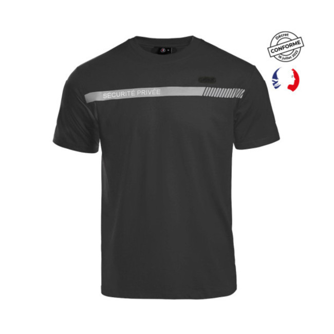 Tee shirt Sécu-One Sécurité Privée Noir - A10 Equipment