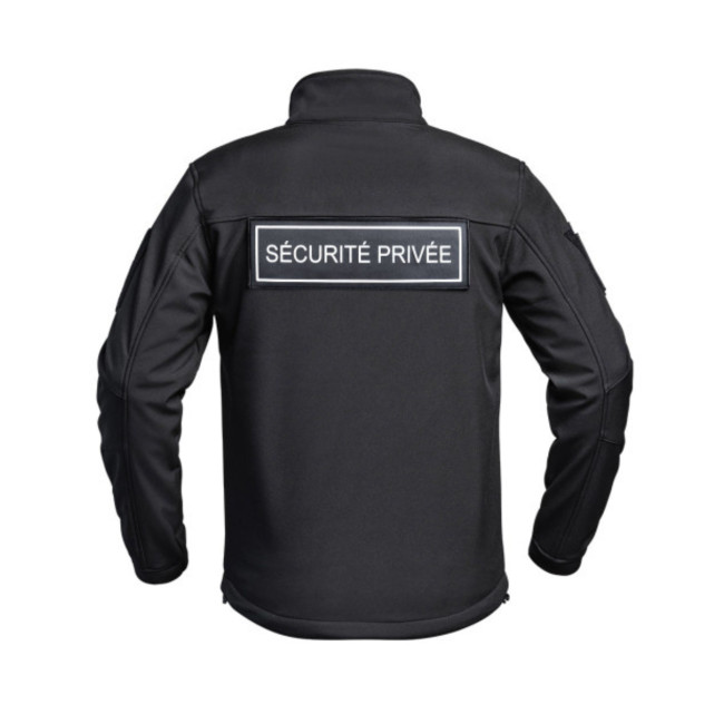 Veste Softshell Sécu-One FLAP Sécurité Privée Noir - A10 Equipment