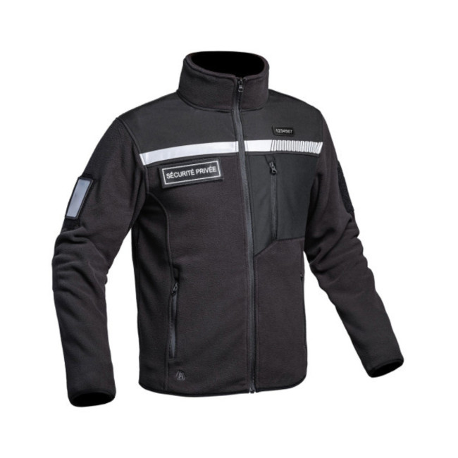 Vest Polaire Sécu-One HV-TAPE Sécurité Privée Noir - A10 Equipment