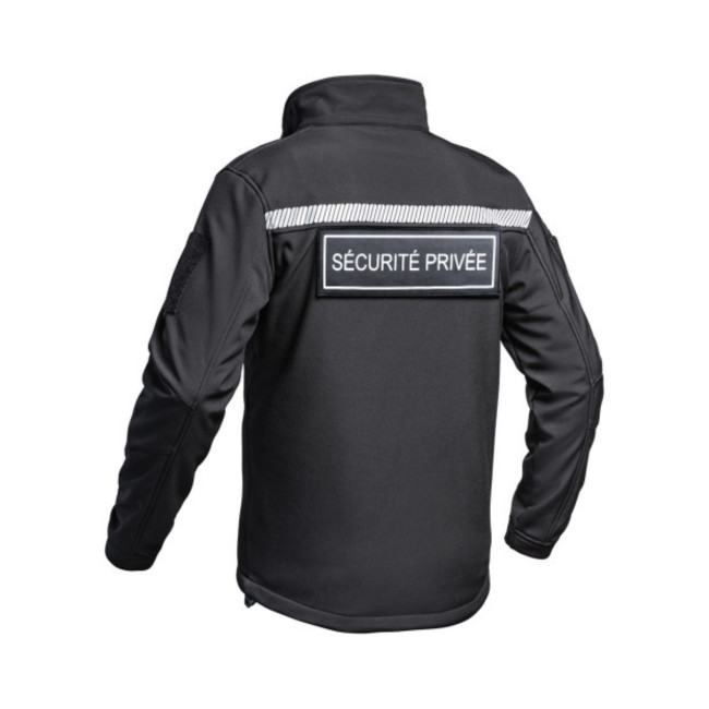 Kurtka Softshell Sécu-One HV-TAPE Ochrona Prywatna Czarna - A10 Equipment